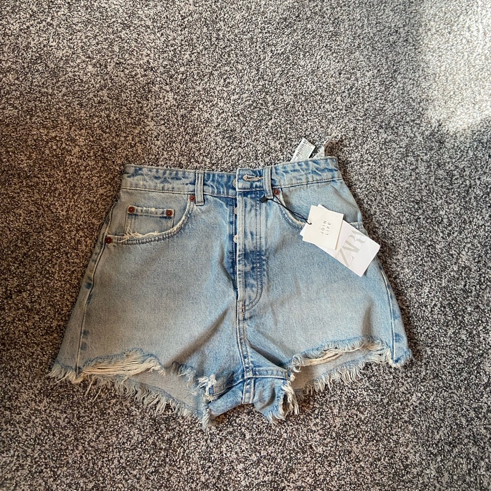Zara high rise shorts